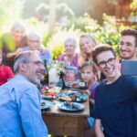 In,The,Summer,,A,Family,Of,Three,Generations,Gathered,Around