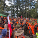 Protest myśliwych pod MKiŚ w Warszawie 1